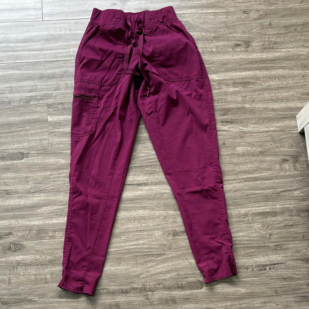 Women's Burgundy Jogger Pants